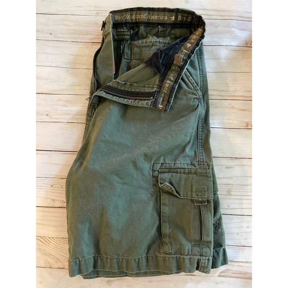 Scouts BSA Canvas Uniform Cargo Short 22” Waist - Picture 1 of 8